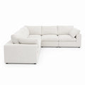 Ecksofa Set Stoff L-Form Beige